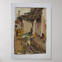 Scène de village poster