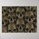 Schädel-Wand Posterdrucke