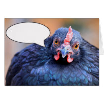 Schaffen Sie Ihren eigenen Titel, Huhn-Karte