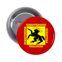 Schaffhausen die Schweiz Bezirk-Flagge Button