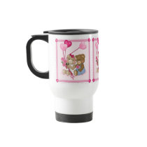 Schatz trägt Becher