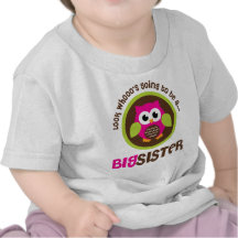 Schauen Sie Whoos, das geht, eine große Schwester- Shirts