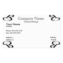 Schéma fin cartes de visite professionnelles