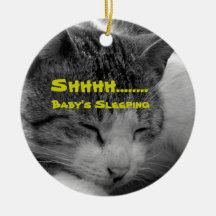 Schlafen Cat/Do Tür-Umbau nicht stören Weihnachtsornament