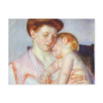 Schläfriges Baby. c. 1910, Mary Cassatt