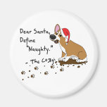 Schlammiger WeihnachtsCorgi Kühlschrankmagnet