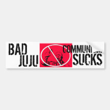 SCHLECHTES JUJU! KOMMUNISMUS IST ZUM KOTZEN! AUTOSTICKER