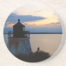 Schloss-Hügel-Leuchtturm Getränkeuntersetzer
