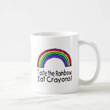 Schmecken Sie den Regenbogen Kaffee Tasse