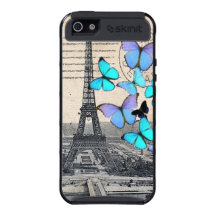 Schmetterling Chicnostalgie Paris EffielTower Vint iPhone 5 Etui