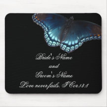 Schmetterlings-Hochzeit Mousepad