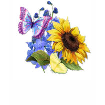Schmetterlings-Sonnenblume-Garten
