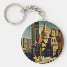 Schmutz-mittelalterliches Schloss Schlüsselanhänger