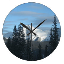Schnee bedeckte Colorado Rocky Mountains Uhren