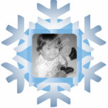 Schneeflocke-Foto-personalisierte Weihnachtsverzie Acrylausschnitte