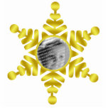 Schneeflocke-Foto-personalisierte Weihnachtsverzie Foto Figur