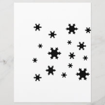 Schneeflockeikone Flyerdruck