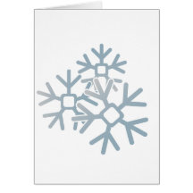 Schneeflocken Grußkarte