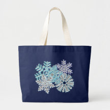 Schneeflocken snow flakes einkaufstasche