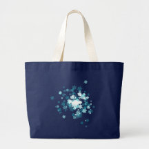 Schneeflocken snow flakes einkaufstasche