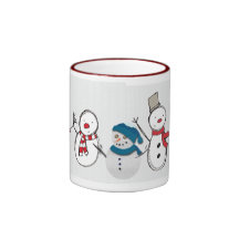 Schneemann-Feiertag Tee Tassen