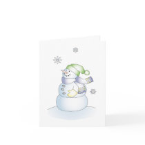 Schneemann-Feiertags-Gruß-Karte