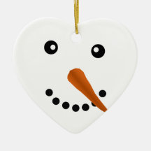 SCHNEEMANN-GESICHT ORNAMENT