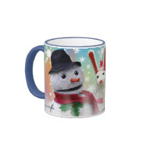 Schneemann- und Renbecher