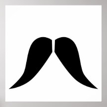 Schnurrbart Plakatdruck