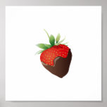 Schokoladen-Erdbeere Posterdruck