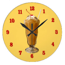 Schokoladen-Milchshake wanduhren