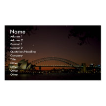 Schöner Sonnenuntergang: Sonnenuntergang an Sydney Visitenkarte