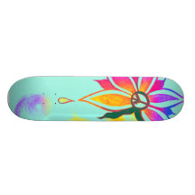 Schönheit innerhalb des Friedensskatebord Personalisiertes Deck
