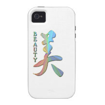 SCHÖNHEITS-MOTIVIEREN CHINESISCHES WORT-CHARAKTER- VIBE iPhone 4 CASE