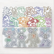 Schräge-Figuren-Mauspad