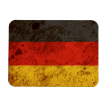 Schroffe deutsche Flagge Flexibler Magnet