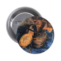 Schuhe - Vincent van Gogh Button