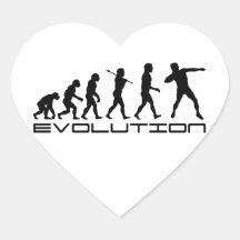 Schuss gesetzte Bahn-und Feld-Sport-Evolutions-Kun Herzaufkleber