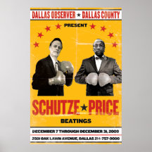 Schutze V. Preis-Plakat