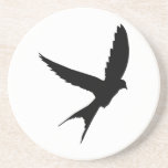 Schwalben-Silhouette Bierdeckel