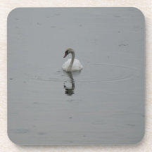 Schwan im See Getränke Untersetzer
