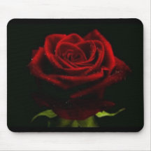 Schwarz-Magie-Rose Mauspad