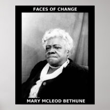 Schwarze Geschichtsmonats-Helder - Mary McLeod Bet Plakate