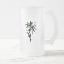 Schwarze grüne u. weiße Wirble Blume durch Naomi Kaffee Tassen