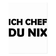 Schwarze Ikone Ich Kochs-du Nix Postkarte