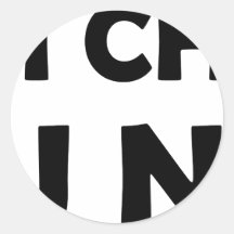 Schwarze Ikone Ich Kochs-du Nix Sticker