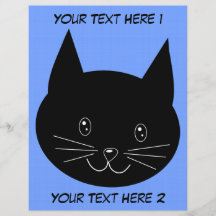 Schwarze Katze Flyerdruck