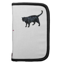 Schwarze Katzen-Folio Planer