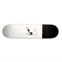 Schwarze launische Miezekatze 2 Personalisiertes Deck