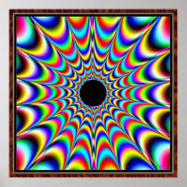 Schwarze Quelle von Farben